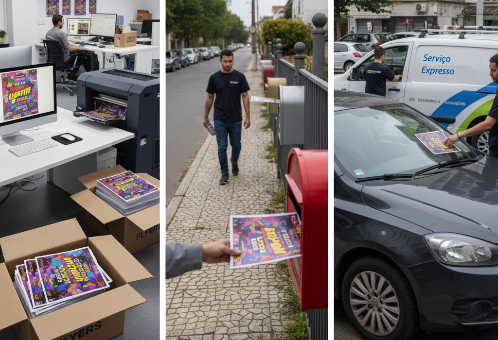 serviço completo de criação, impressão e distribuição de publicidade